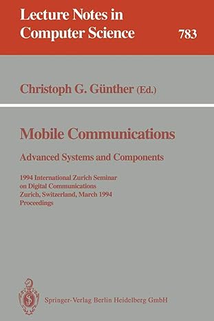 mobile communications advanced systems and components 1994 international zurich seminar on digital