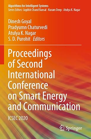 proceedings of second international conference on smart energy and communication icsec 2020 1st edition