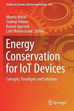 energy conservation for iot devices concepts paradigms and solutions 1st edition mamta mittal ,sudeep tanwar