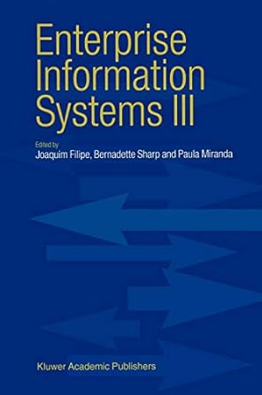 enterprise information systems iii 1st edition joaquim filipe ,b sharp ,p miranda 9048159911, 978-9048159918