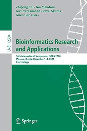 bioinformatics research and applications 16th international symposium isbra 2020 moscow russia december 1 4