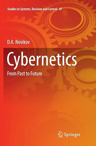 cybernetics from past to future 1st edition d a novikov 3319801325, 978-3319801322