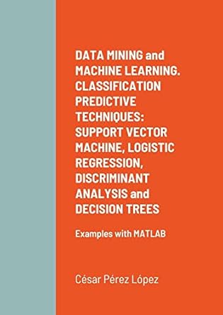 data mining and machine learning classification predictive techniques support vector machine logistic