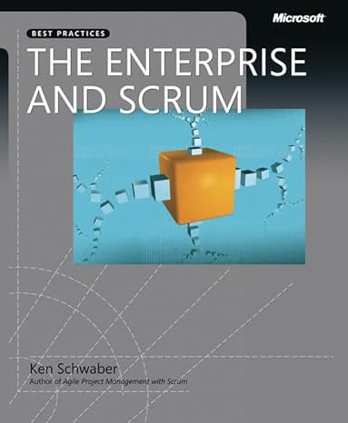 enterprise and scrum the 1st edition ken schwaber 0735623376, 978-0735623378