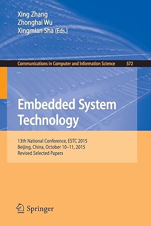 embedded system technology 13th national conference estc 2015 beijing china october 10 11 2015 revised