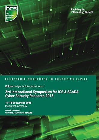 third international symposium for ics and scada cyber security research 2015 1st edition helge janicke ,kevin