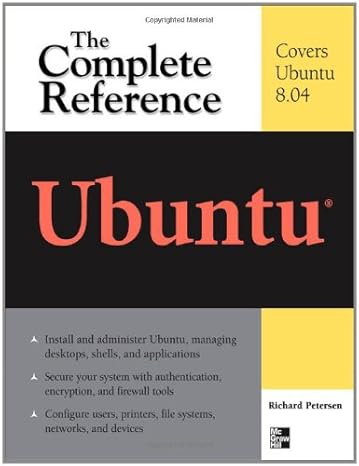 ubuntu the complete reference 1st edition richard petersen b007pmostu