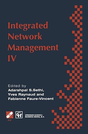 integrated network management iv proceedings of the fourth international symposium on integrated network