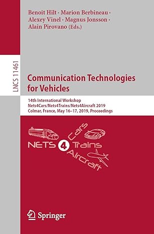 communication technologies for vehicles 14th international workshop nets4cars/nets4trains/nets4aircraft 2019