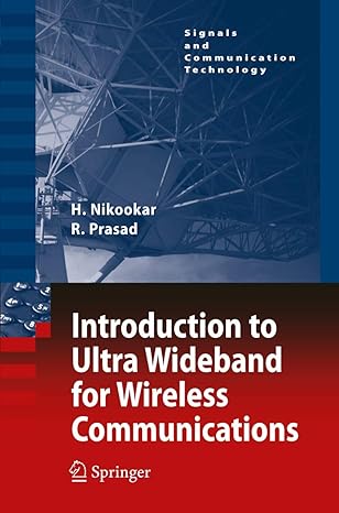 introduction to ultra wideband for wireless communications 1st edition homayoun nikookar ,ramjee prasad