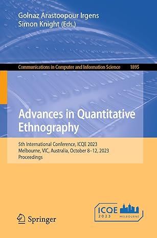 advances in quantitative ethnography 5th international conference icqe 2023 melbourne vic australia october 8