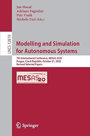 modelling and simulation for autonomous systems 7th international conference mesas 2020 prague czech republic