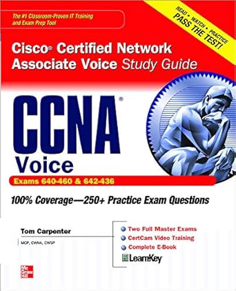 ccna cisco certified network associate voice study guide 1st edition tom carpenter 0071744401, 978-0071744409