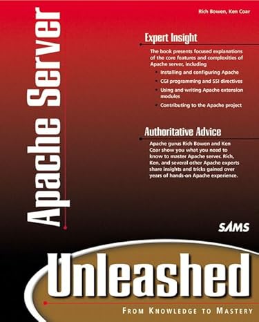 apache server unleashed 1st edition rich bowen ,ken a l coar 0672318083, 978-0672318085