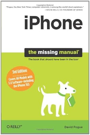 iphone covers all models with 3 0 software including the iphone 3gs 3rd edition david pogue 0596804296,