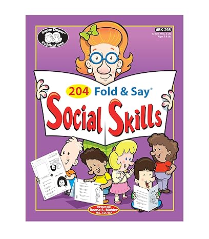 super duper publications 204 fold and say social skills educational learning resource for children 1st