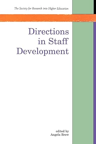 directions in staff development 1st edition angela brew 033519270x, 978-0335192700