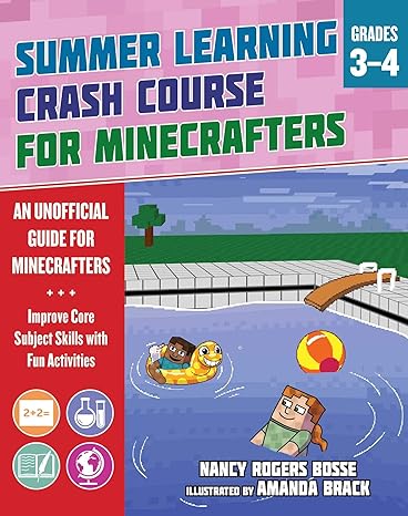 summer learning crash course for minecrafters grades 3 4 improve core subject skills with fun activities 1st