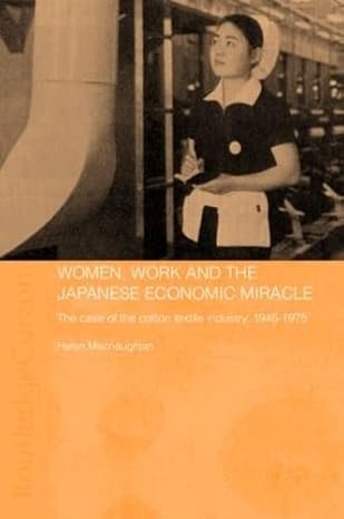 women work and the japanese economic miracle the case of the cotton textile industry 1945 1975 1st edition