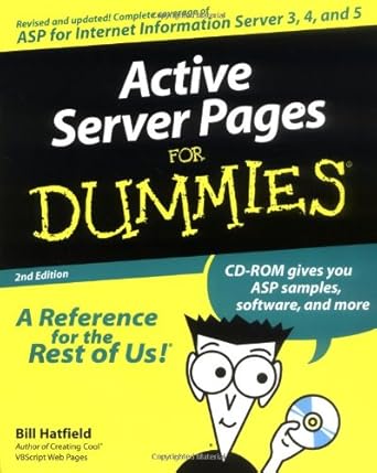 active server pages for dummies 2nd edition bill hatfield 076450603x, 978-0764506031