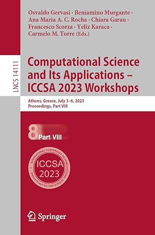 computational science and its applications iccsa 2023 workshops athens greece july 3 6 2023 proceedings part