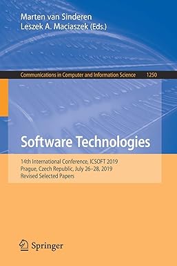 software technologies 14th international conference icsoft 2019 prague czech republic july 26 28 2019 revised