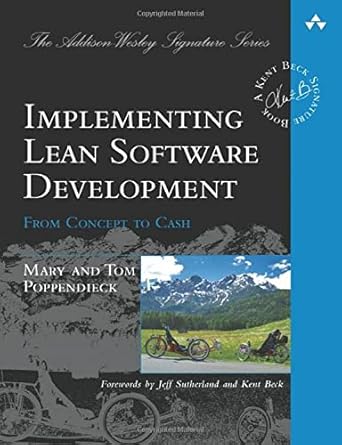 implementing lean software development from concept to cash 1st edition mary poppendieck ,tom poppendieck