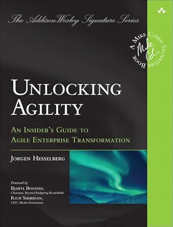 unlocking agility an insider s guide to agile enterprise transformation 1st edition jorgen hesselberg