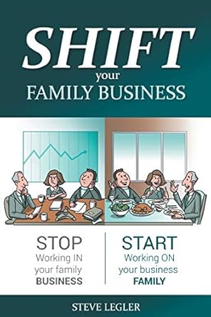 shift your family business stop working in your family business and start working on your business family 1st