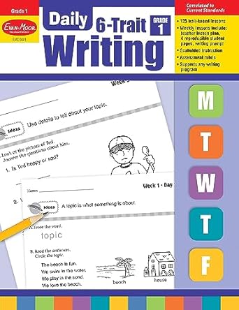 evan moor daily 6 trait writing grade 1 teacher edition evan moor educational publishers 1596732865,