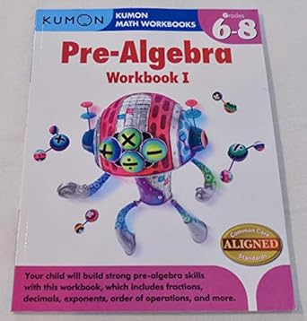 kumon pre algebra workbook i csm wkb edition jean paul le du ,kumon publishing 1935800833, 978-1935800835