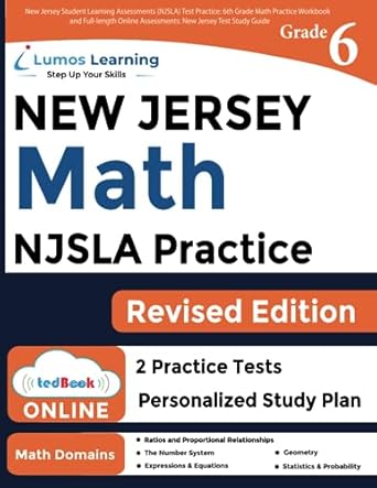 new jersey student learning assessments test practice 6th grade math practice workbook and full length online