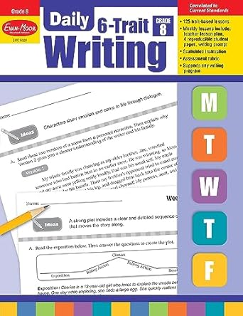 evan moor daily 6 trait writing grade 8 teacher edition evan moor educational publishers 1609638808,