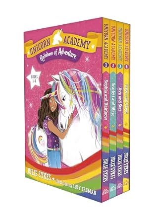 unicorn academy rainbow of adventure boxed set 1st edition julie sykes ,lucy truman 059330151x, 978-0593301517