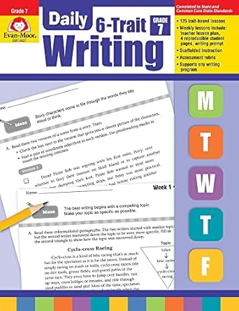 evan moor daily 6 trait writing grade 7 student, workbook edition evan moor educational publishers