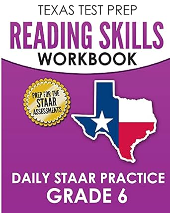 texas test prep reading skills workbook daily staar practice grade 6 preparation for the staar reading tests