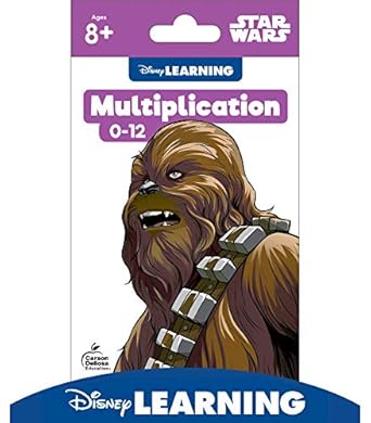 disney learning star wars multiplication flash cards 3rd grade 4th grade and 5th grade times table flash