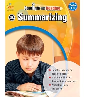 carson dellosa summarizing grades 5 6 resource book 1st edition frank schaffer publications 1609964977,