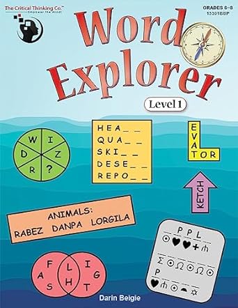 word explorer level 1 using word and letter patterns to develop skills in problem solving 1st edition darin