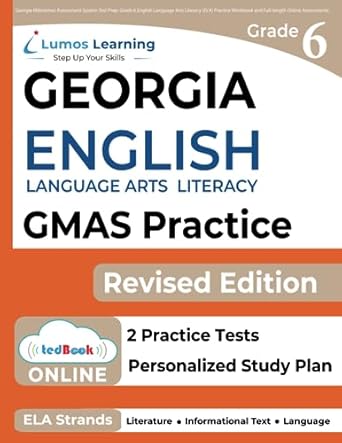 georgia milestones assessment system test prep grade 6 english language arts literacy practice workbook and