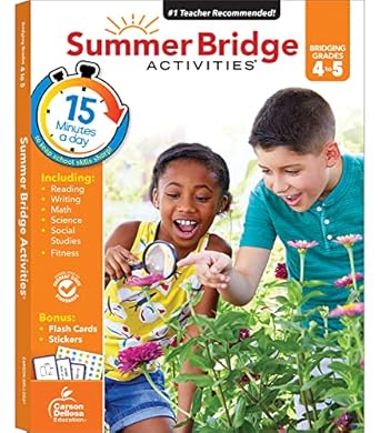 summer bridge activities 4th to 5th grade workbook math reading comprehension writing science social studies