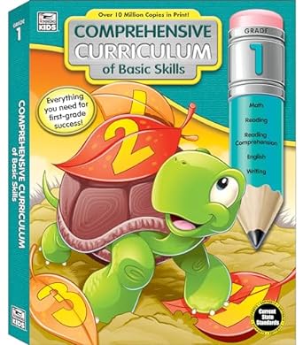 comprehensive curriculum of basic skills 1st grade workbooks all subjects ages 6 7 math reading comprehension