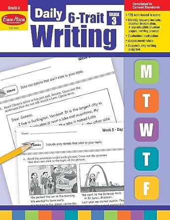 evan moor daily 6 trait writing grade 3 teacher edition evan moor educational publishers 1596732970,