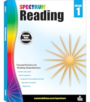 spectrum 1st grade reading comprehension workbook ages 6 to 7 reading grade 1 letters and sounds sight words