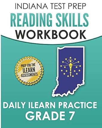 indiana test prep reading skills workbook daily ilearn practice grade 7 practice for the ilearn english