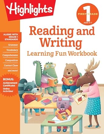 first grade reading and writing workbook edition highlights learning 1684379245, 978-1684379248