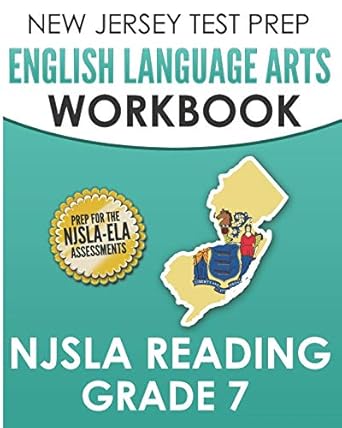 new jersey test prep english language arts workbook njsla reading grade 7 preparation for the njsla ela 1st