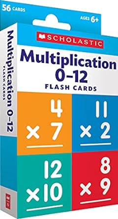 flash cards multiplication 0 12 1st edition scholastic teacher resources ,scholastic 1338233572,