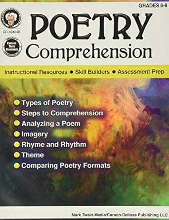 mark twain poetry comprehension grades 6 8 csm edition schyrlet cameron ,suzanne myers 1622235940,