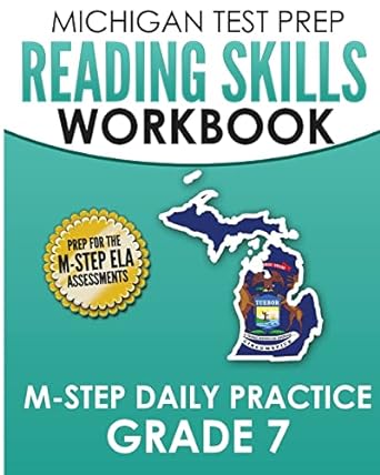 michigan test prep reading skills workbook m step daily practice grade 7 preparation for the m step english